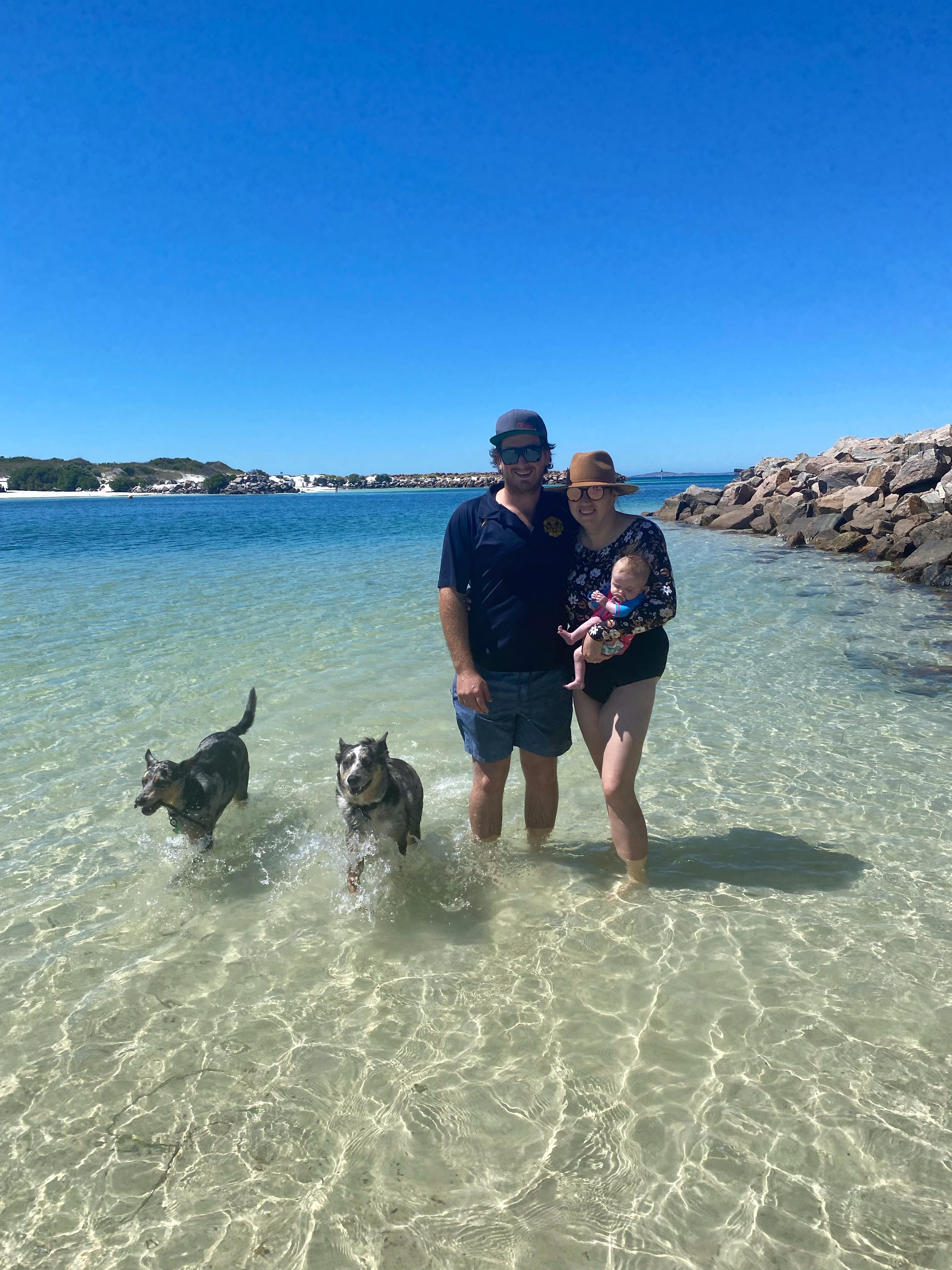 Rory, Amelia and Matilda in their hometown